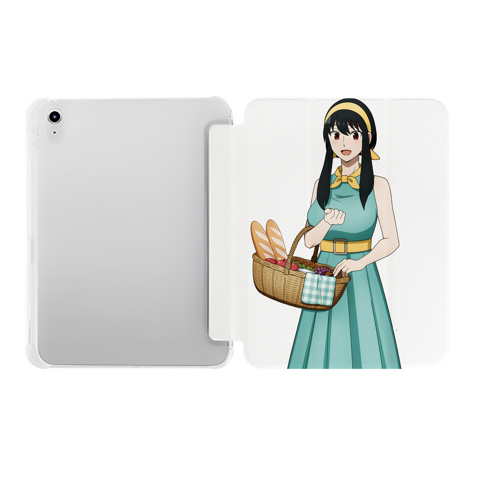 （画像用） SPY×FAMILY间谍家家酒 IPad ケース ペン収納付き 三つ折りスタンド PUレザー×シリコン 対応機種9.5/10.5/10.9インチ